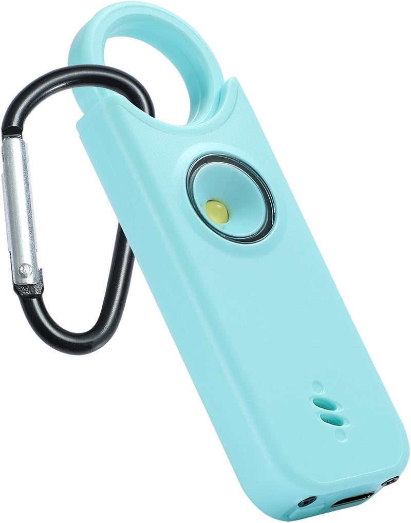 TIPSEAN Personal Safety Alarm - 135dB Ultra Loud Siren with LED Strobe Light, USB-C Rechargeable, Compact Keychain Alarm for Women/Men, Emergency Flashlight & Vibration Alert(Blue) - Image 1